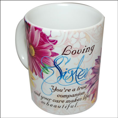 "Mug with Message (Sister)-code015 - Click here to View more details about this Product